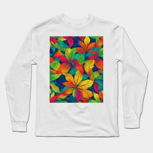 Tropical leaves Long Sleeve T-Shirt